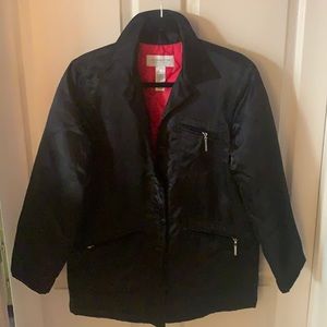 Women’s Liz Claiborne black satin jacket